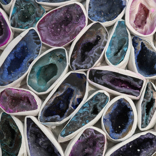Dyed Agate Geode Box - 25 to 50pc Set    from Stonebridge Imports