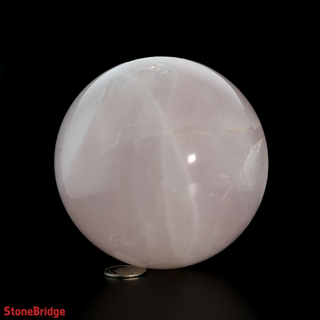 Rose Quartz A Sphere - Large #7 - 3 1/2"    from Stonebridge Imports
