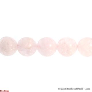 Morganite Pink Round Strand - 14mm    from Stonebridge Imports