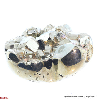 Pyrite Cluster Heart U#2 - 3 1/4"    from Stonebridge Imports
