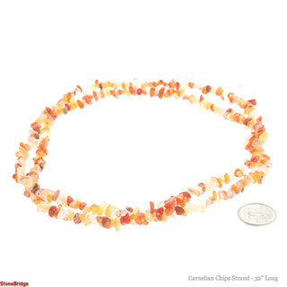Carnelian Chip Strands - 3mm to 5mm    from Stonebridge Imports