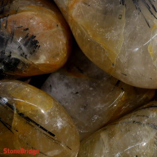 Rutilated Quartz Golden A Tumbled Stones    from Stonebridge Imports