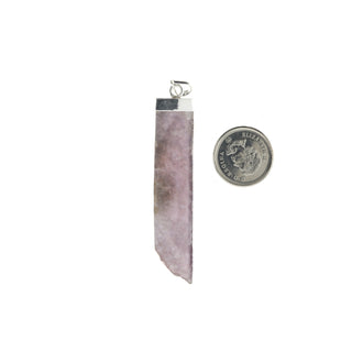 Lepidolite Slice - Silver Pendant    from Stonebridge Imports
