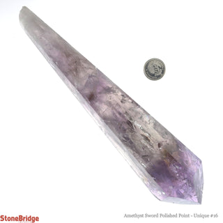 Amethyst Point Polished Sword U#16 - 8 1/4"    from Stonebridge Imports
