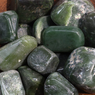 Jade Nephrite Tumbled Stones - Pakistan    from Stonebridge Imports