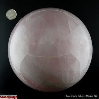 Rose Quartz Sphere U#22 - 4 1/4"    from Stonebridge Imports