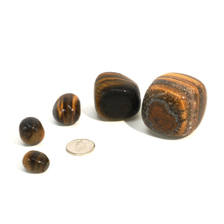 Gold Tiger Eye Tumbled Stones - India    from Stonebridge Imports