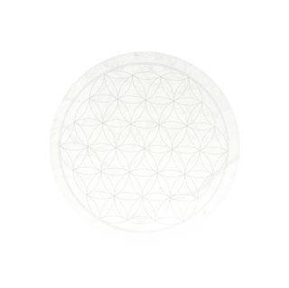Selenite Thick Charging Plate - Flower    from Stonebridge Imports