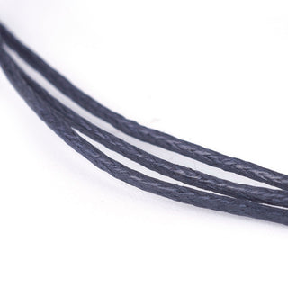 Black Cotton Waxed Cord - 1mm - 1 roll of 100m    from Stonebridge Imports