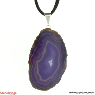 Purple Agate Slice Necklace    from Stonebridge Imports