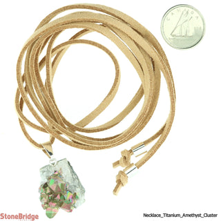 Titanium Amethyst Cluster Necklace    from Stonebridge Imports