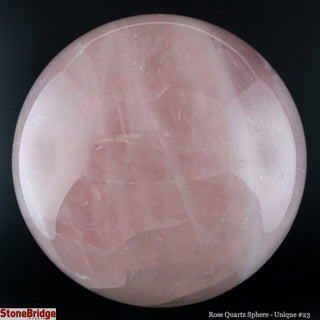 Rose Quartz Sphere U#23 - 4 1/4"    from Stonebridge Imports