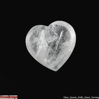 Clear Quartz A Heart #3 - 1 1/2" to 2 1/2"    from Stonebridge Imports