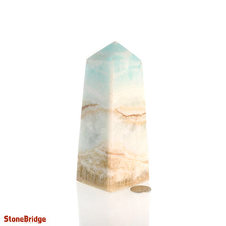 Blue Calcite Obelisk #7 Tall    from Stonebridge Imports