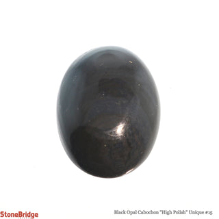 Black Opal Cabochon  Polish U#15    from Stonebridge Imports