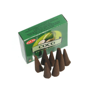 Coconut Hem Incense Cones - 10 Pack    from Stonebridge Imports