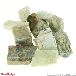 Aquamarine A Chips - Large    from Stonebridge Imports