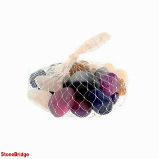 Large, Vibrant Mixed Tumbled Stones - Enclosed in a Mesh Bag    from Stonebridge Imports