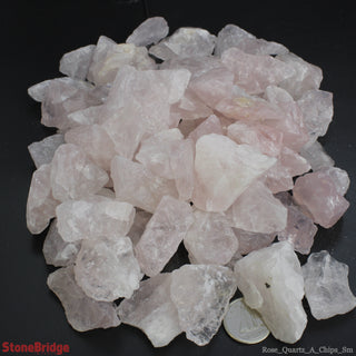 Rose Quartz A Chips - Small    from Stonebridge Imports
