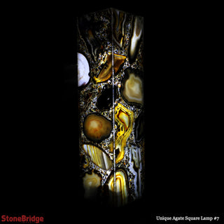 Agate Slice Tower Lamp U#7 - 60cm    from Stonebridge Imports