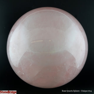 Rose Quartz Sphere U#24 - 4"    from Stonebridge Imports