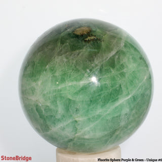 Fluorite Sphere Purple & Green U#6 - 7"    from Stonebridge Imports