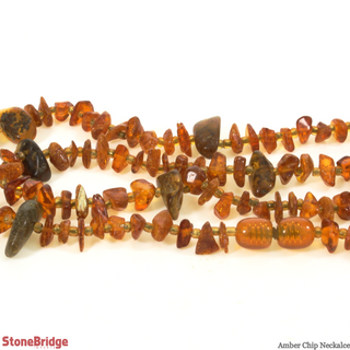 Amber Chip Strands - 3mm to 5mm    from Stonebridge Imports