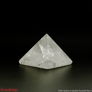 Clear Quartz A Pyramid #2 - 1 1/2" to 1 3/4" Wide    from Stonebridge Imports