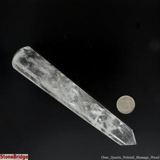 Clear Quartz A Pointed Massage Wand - Extra Large #3 - 5 1/4" to 7"    from Stonebridge Imports