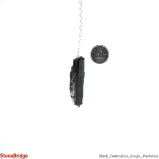 Black Tourmaline Rough Pendulum    from Stonebridge Imports
