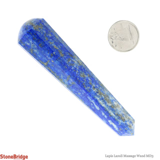 Lapis Lazuli Pointed Massage Wand - Medium #3 - 4" to 5"    from Stonebridge Imports