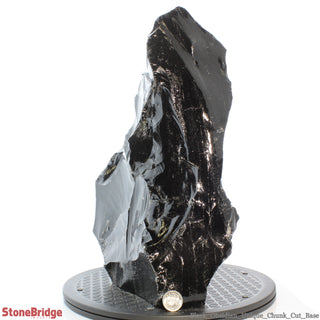 Obsidian Black Boulder Cut-Base U#10 - 16 1/2"    from Stonebridge Imports