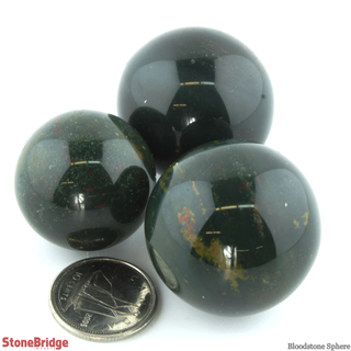 Bloodstone Spheres - 3 Pack    from Stonebridge Imports