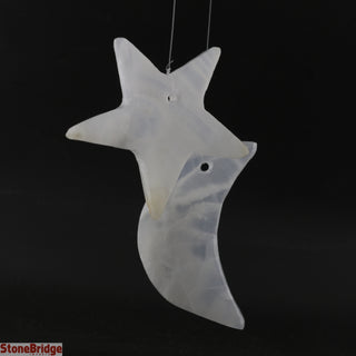 White Onyx - Moons and Stars - Wind Chime    from Stonebridge Imports