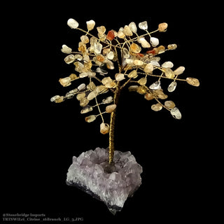 Citrine Wired Gem Tree 8" Tall    from Stonebridge Imports