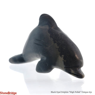 Black Opal Dolphin  Polish U#31    from Stonebridge Imports