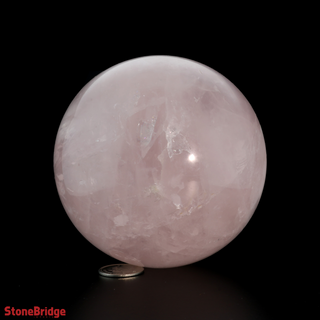 Rose Quartz A Sphere - Large #4 - 3 1/4"    from Stonebridge Imports