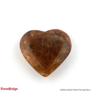 Golden Healer Heart #1 - 1" to 1 1/2"    from Stonebridge Imports