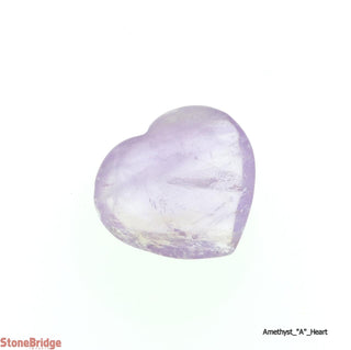 Amethyst A Heart Pocket #1 - 1" Wide    from Stonebridge Imports