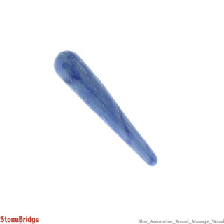 Blue Aventurine Rounded Massage Wand - Medium #5 - 4 1/2"    from Stonebridge Imports