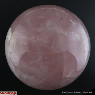 Rose Quartz Sphere U#18 - 4"    from Stonebridge Imports