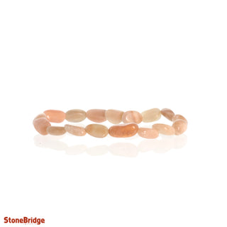 Moonstone Peach Tumbled Bracelets    from Stonebridge Imports